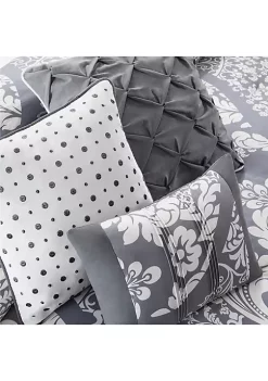 Cheapest ⌛ Madison Park Vienna Slate 7-Piece Queen Comforter Set 90-in. x 90-in. 🔔 -Madison Park Shop Belk 1754