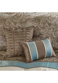 Brand new 🥰 Madison Park Caroline Jacquard 7-Piece Comforter Set - Blue 🔔 -Madison Park Shop Belk 1760