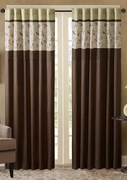 Hot Sale 😀 Madison Park Serene Embroidered Window Panel 💯 -Madison Park Shop Belk 1782