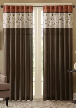 Hot Sale 😀 Madison Park Serene Embroidered Window Panel 💯 -Madison Park Shop Belk 1783