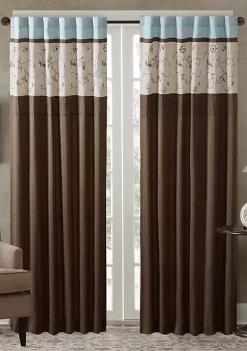 Hot Sale 😀 Madison Park Serene Embroidered Window Panel 💯 -Madison Park Shop Belk 1784