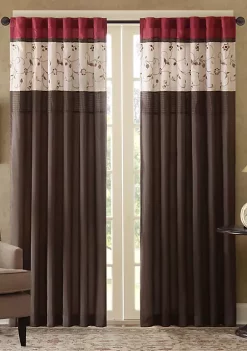 Hot Sale 😀 Madison Park Serene Embroidered Window Panel 💯 -Madison Park Shop Belk 1785