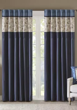 Hot Sale 😀 Madison Park Serene Embroidered Window Panel 💯 -Madison Park Shop Belk 1787
