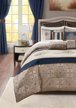 Cheap 🥰 Madison Park Essentials Delaney 24-Piece Complete Comforter Set - Red 😀 -Madison Park Shop Belk 181