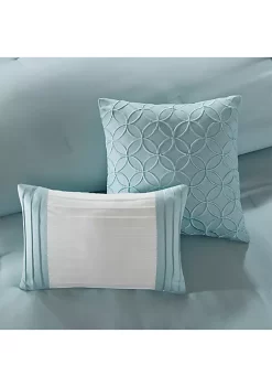 Promo 😀 Madison Park Stratford 8-Piece Aqua Comforter Set 🔔 -Madison Park Shop Belk 1845