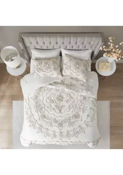 Best reviews of ⌛ Madison Park Violette 3 Piece Tufted Cotton Chenille Comforter Set 😀 -Madison Park Shop Belk 1864