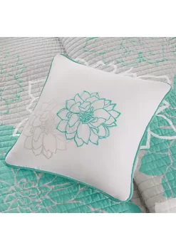 New ❤️ Madison Park Lola 6-Piece Quilted Aqua Coverlet Set 🤩 -Madison Park Shop Belk 1901