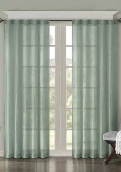 Outlet 💯 Madison Park Harper Solid Crushed Window Panel Pair 🔥 -Madison Park Shop Belk 1922