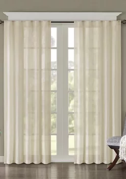 Outlet 💯 Madison Park Harper Solid Crushed Window Panel Pair 🔥 -Madison Park Shop Belk 1923