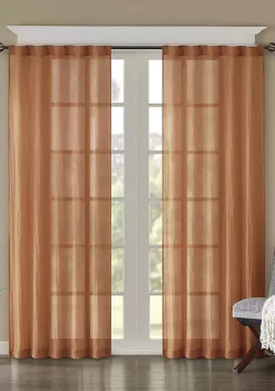 Outlet 💯 Madison Park Harper Solid Crushed Window Panel Pair 🔥 -Madison Park Shop Belk 1927