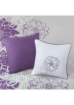 Best Pirce ✨ Madison Park Lola 6-Piece Quilted Purple Coverlet Set 👏 -Madison Park Shop Belk 193