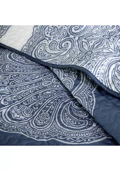 Hot Sale 🛒 Madison Park Rachel 6-Piece Reversible Quilted Navy Coverlet Set 👍 -Madison Park Shop Belk 1984