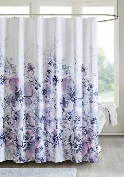 Flash Sale ✔️ Madison Park Enza Floral Cotton Printed Shower Curtain 🥰 4 Flash Sale ✔️ Madison Park Enza Floral Cotton Printed Shower Curtain 🥰 - Image 4