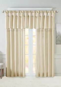 Promo 🧨 Madison Park Emilia Lightweight Faux Silk Valance With Beads 😀 -Madison Park Shop Belk 2009