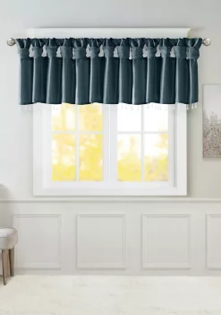 Promo 🧨 Madison Park Emilia Lightweight Faux Silk Valance With Beads 😀 -Madison Park Shop Belk 2014