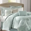 Coupon ✨ Madison Park Baxter 7-Piece Comforter Set- Blue ⌛