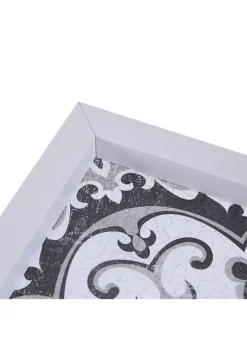 Cheapest ✔️ Madison Park Montage Printed Distressed Tile Pattern Deco Box Wall Art 3 Piece 14x14" Set 🧨 -Madison Park Shop Belk 2028