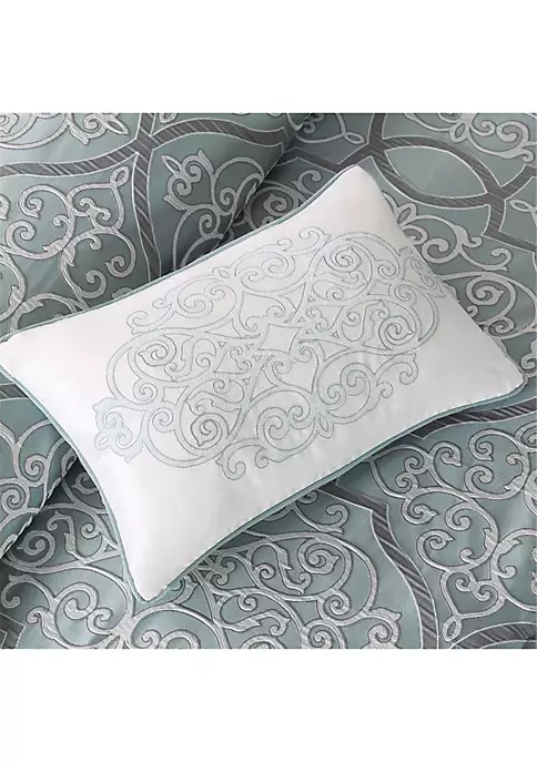 Coupon ❤️ Madison Park Lavine 12-Piece Complete Bed Set- Blue 🧨 5 Coupon ❤️ Madison Park Lavine 12-Piece Complete Bed Set- Blue 🧨 - Image 5