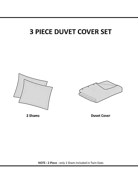 Outlet ๐ Madison Park Viola 3 Piece Tufted Cotton Chenille Damask Duvet Cover Set โ 6 Outlet ๐ Madison Park Viola 3 Piece Tufted Cotton Chenille Damask Duvet Cover Set โ - Image 6