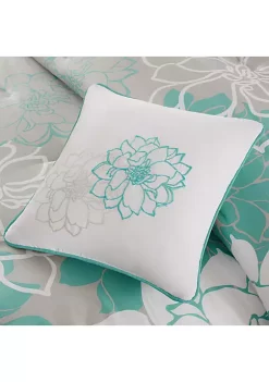 Promo 💯 Madison Park Lola 7-Piece Comforter Set - Aqua 😍 -Madison Park Shop Belk 2085
