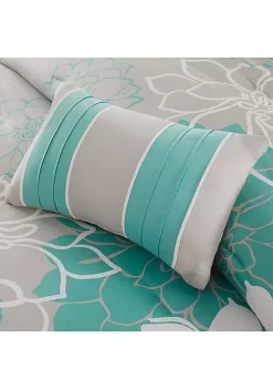 Promo 💯 Madison Park Lola 7-Piece Comforter Set - Aqua 😍 -Madison Park Shop Belk 2086