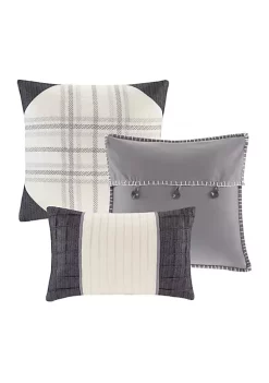 Outlet 🔥 Madison Park Ridge 6-Piece Herringbone Grey Coverlet Set ✨ -Madison Park Shop Belk 2091