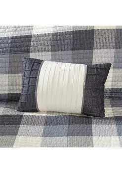 Outlet 🔥 Madison Park Ridge 6-Piece Herringbone Grey Coverlet Set ✨ -Madison Park Shop Belk 2093