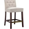 Cheap 👏 Madison Park Marian Tufted Counter Stool 🎉