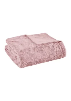 New 🔥 Madison Park Zuri Oversized Faux Fur Throw 🤩 -Madison Park Shop Belk 2114