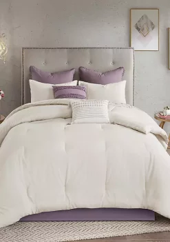 Best Sale 🎁 Madison Park Elise 8 Piece Cotton Printed Reversible Comforter Set 👏 -Madison Park Shop Belk 2159