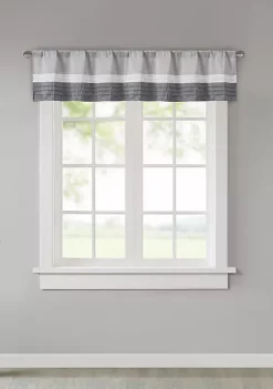Brand new 👏 Madison Park Amherst Polyoni Pintuck Window Valance 😍 -Madison Park Shop Belk 2179