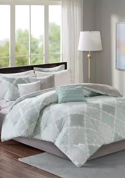 Best Pirce ❤️ Madison Park Cadence 9-Piece Cotton Sateen Comforter Set 😀 -Madison Park Shop Belk 2198