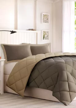 Outlet 😍 Madison Park Larkspur Scotchgard Diamond Quilting Reversible Down Alternative Comforter Set 😉 -Madison Park Shop Belk 220