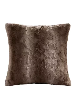 Best Sale 🥰 Madison Park Zuri Faux Fur Square Pillow 🔔 -Madison Park Shop Belk 2216