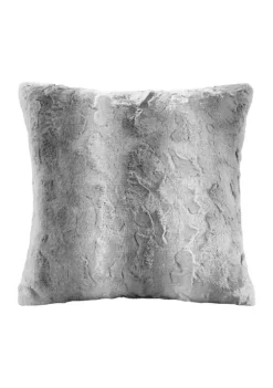 Best Sale 🥰 Madison Park Zuri Faux Fur Square Pillow 🔔 -Madison Park Shop Belk 2217