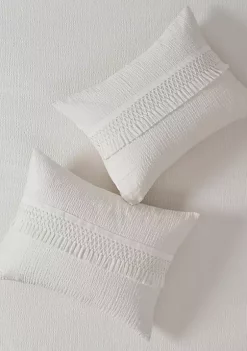New 😀 Madison Park Amaya 3 Piece Cotton Seersucker Duvet Cover Set 🎁 -Madison Park Shop Belk 2223