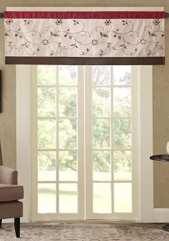 Wholesale ❤️ Madison Park Serene Embroidered Window Valance 🧨 -Madison Park Shop Belk 2249