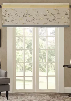 Wholesale ❤️ Madison Park Serene Embroidered Window Valance 🧨 -Madison Park Shop Belk 2251