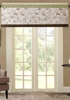 Wholesale ❤️ Madison Park Serene Embroidered Window Valance 🧨 -Madison Park Shop Belk 2254