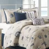 Best deal 🎉 Madison Park Bayside Blue 7-Piece California King Comforter Set 104-in. x 92-in. 🤩