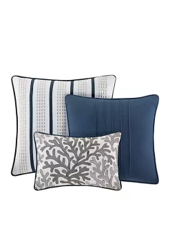 Best deal 🎉 Madison Park Bayside Blue 7-Piece California King Comforter Set 104-in. x 92-in. 🤩 -Madison Park Shop Belk 2271