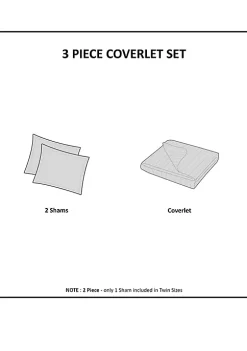 New 👏 Madison Park Timber 3 Piece Reversible Printed Coverlet Set 😀 12 New 👏 Madison Park Timber 3 Piece Reversible Printed Coverlet Set 😀 -Madison Park Shop Belk 228