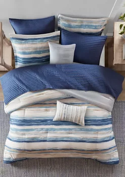 Coupon 🔥 Madison Park Marina 8 Piece Printed Seersucker Comforter and Coverlet Set Collection 😀 -Madison Park Shop Belk 2286