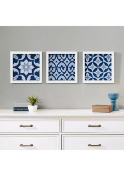 Best Sale 🎁 Madison Park Tuscan Tiles 3 Piece Wall Art Set 🤩 -Madison Park Shop Belk 2301