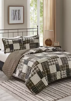 New 👏 Madison Park Timber 3 Piece Reversible Printed Coverlet Set 😀 15 New 👏 Madison Park Timber 3 Piece Reversible Printed Coverlet Set 😀 -Madison Park Shop Belk 231