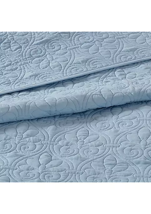 Wholesale ๐ Madison Park Quebec Blue Coverlet Mini Set ๐ 3 Wholesale ๐ Madison Park Quebec Blue Coverlet Mini Set ๐ - Image 3