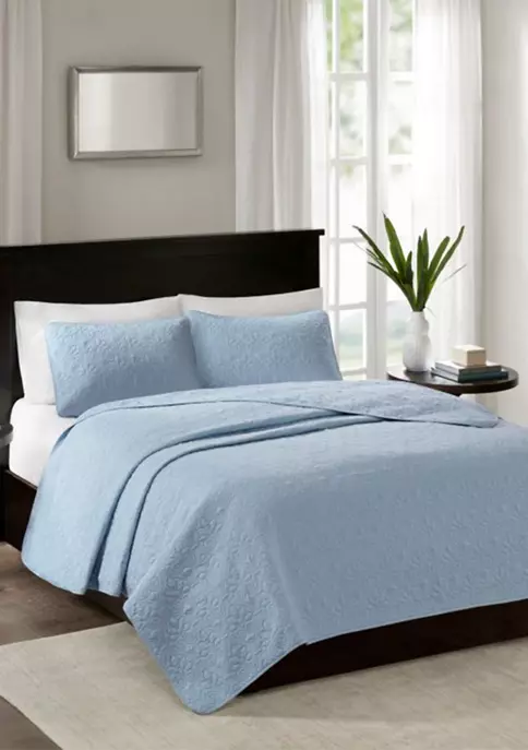 Wholesale ๐ Madison Park Quebec Blue Coverlet Mini Set ๐ 6 Wholesale ๐ Madison Park Quebec Blue Coverlet Mini Set ๐ - Image 6