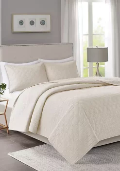 Brand new ๐ Madison Park Linnette 3-Piece Ivory Coverlet Set ๐งจ 11 Brand new ๐ Madison Park Linnette 3-Piece Ivory Coverlet Set ๐งจ -Madison Park Shop Belk 2329