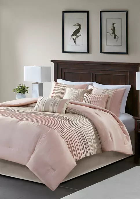 Brand new ⌛ Madison Park Amherst 7-Piece Comforter Set - Natural 🤩 2 Brand new ⌛ Madison Park Amherst 7-Piece Comforter Set - Natural 🤩 - Image 2