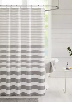 Brand new 🥰 Madison Park Aviana Stripe Blended Yarn Dyed Woven Shower Curtain 🥰